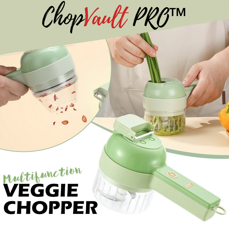 CHOPVAULT PRO™  4 IN 1 WIRELESS ELECTRIC VEGETABLES CUTTER